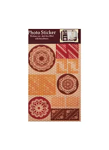 Наклейки бумажные Кружево коричневый    (11022404) (упаковка)