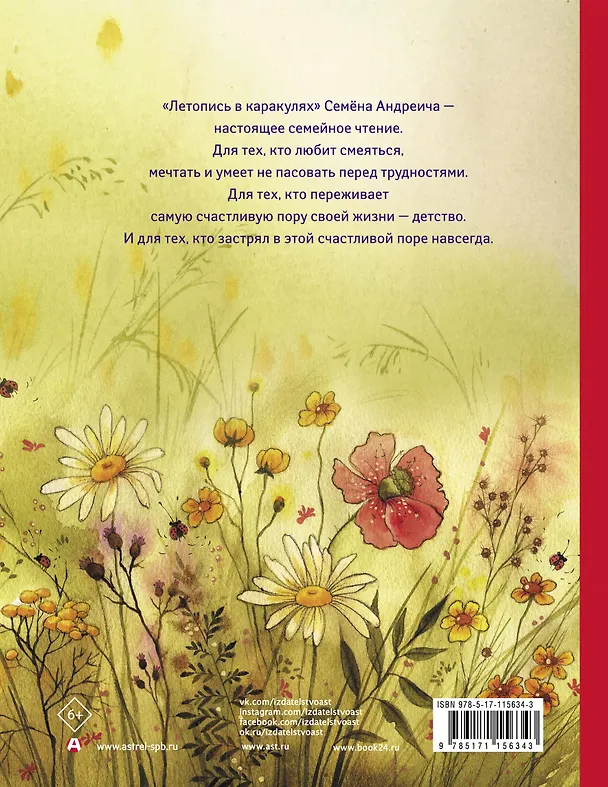Книга Семён Андреич. Летопись в каракулях (Наринэ Абгарян) — 2