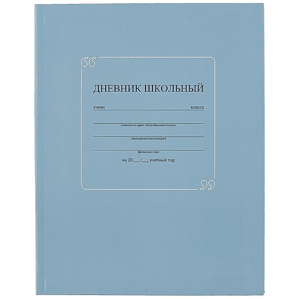 Дневник школьный «Серо-синий», Феникс+ 2901457 — 1