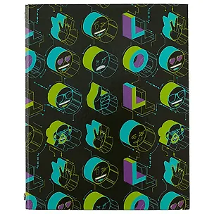 Тетрадь на кольцах «Emoji» 160 листов в клетку, А5, сменный блок - Academy Style 246917