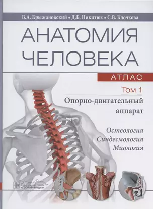 Анатомия человека: атлас. В трех томах. Том 1. Опорно-двигательный аппарат. Учебное пособие — 2809333 — 1