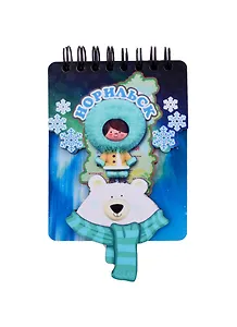 ГС Магнит - блокнот цветной Норильск Девочка с медведем (70х110) 50л