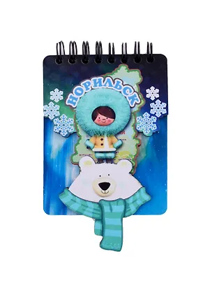 ГС Магнит - блокнот цветной Норильск Девочка с медведем (70х110) 50л 2885622