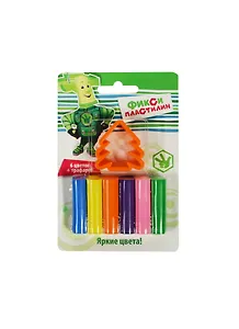 Набор для лепки Фиксики (FIX1502-010) (6цв.) (круглый) (+трафарет) (50г.) (3+) (блистер)