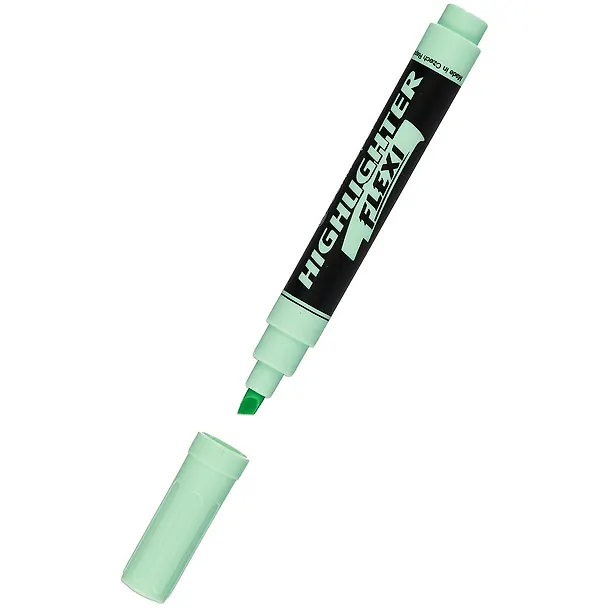 Текстовыделитель Centropen, Flexi Soft, пастельный зеленый 1-5 мм 261398 — 2