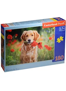 Пазл Castorland Щенок в маках 180эл. В-018284