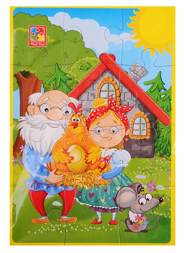 Мягкие пазлы А5 Vladi Toys Курочка Ряба 2789770 — 1