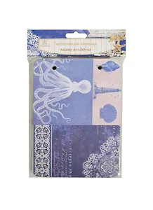 Набор д/творчеств Рукоделие Заготовка д/изготовления мини-альбома "Морские впечатления " 12,7*17,8см CA1406