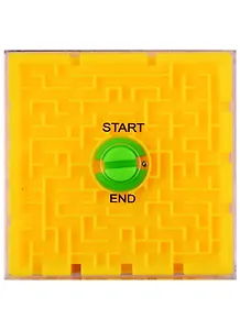 Головоломка Лабиринт двусторонний, 7*7*1,5см (2778-1)(орр)