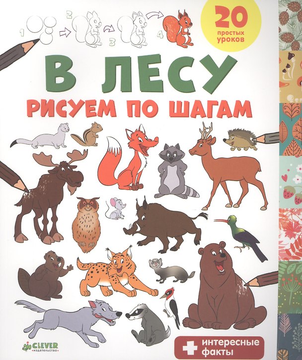 Книга В лесу. Рисуем по шагам () — 1