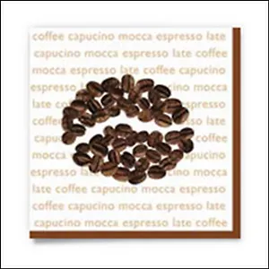 Салфетки Daisy бум. сервиров. Кофе (SDOG000501) (33х33) (20шт) (3сл)