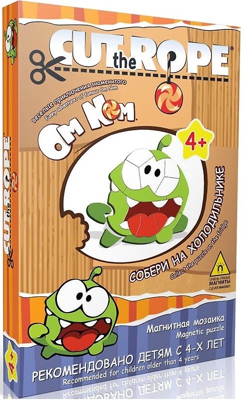 Набор д/творчества Альфа Геймс Магнитная мозаика "Cut the Rope" (28 дет.) 2383808 — 1