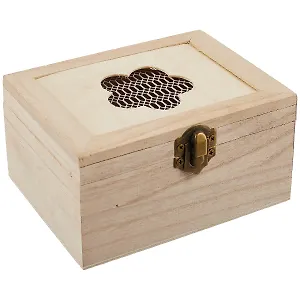 Шкатулка Цветок (вырубка) (б13,5*10*7,5)/13,5*10,3*7 (дерево) (11-08023-J4)