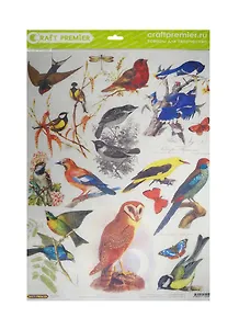 Рисовая бумага для декупажа Craft Premier Птички (CP04259) (28,2х38,4см) (25г/м) (упаковка)