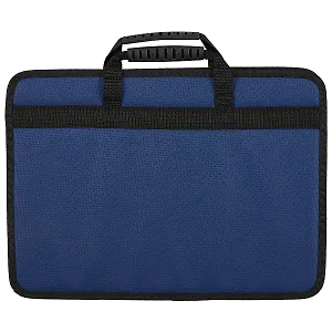 Портфель деловой «Луга», синий, 21 x 30 см