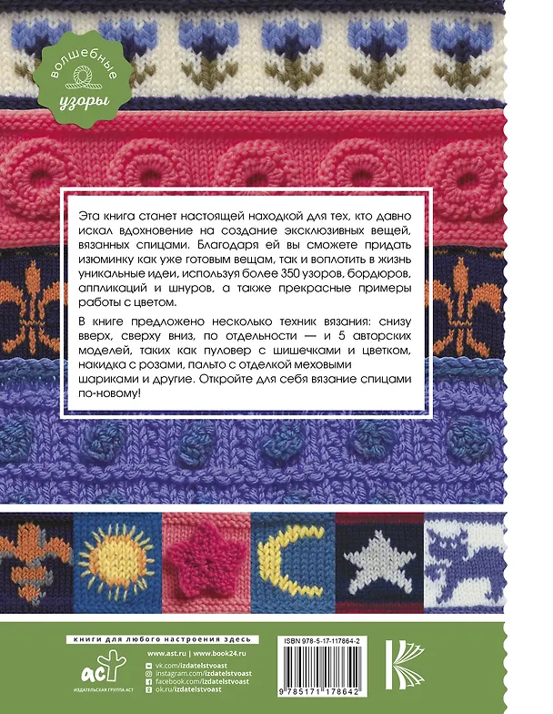 Книга Эксклюзивные узоры для вязания спицами (Ники Эпштейн) — 2