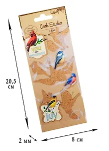 Стикеры пробковые Птиц (D26000681с)