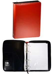 Органайзер 175*230 мм, кожзам, внешн.-красный, внутр.-черный,  на молнии, блок 80л (2шт), Escalada