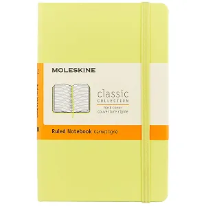 Записная книжка «Classic Pocket» А6, 96 листов в линейку, жёлтая, Moleskine