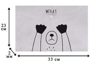 Папка-конверт А4 на кнопке "What"