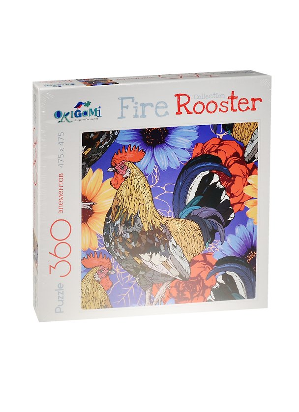 Пазл Оригами 360эл FireRooster Акварельные петухи 2548271 — 1