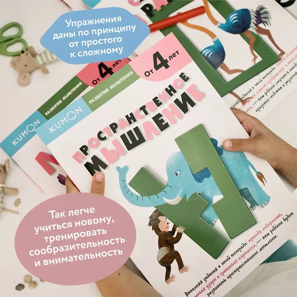 Книга Развитие мышления. Пространственное мышление (KUMON) — 4
