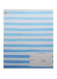 Тетрадь 24л кл. "Тетрадь в полоску" мел.картон, ассорти, Unnika
