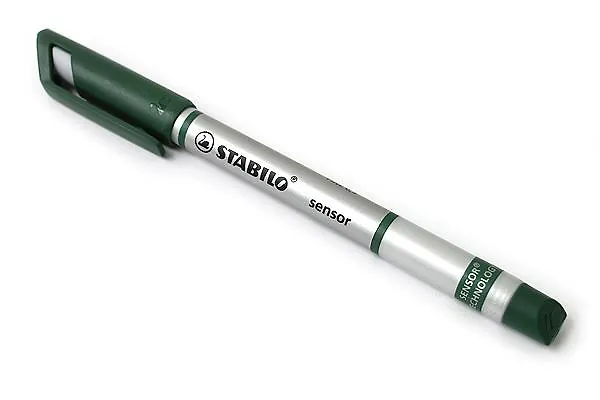 Капиллярная ручка зелёная, Sensor, Stabilo 306499 — 1