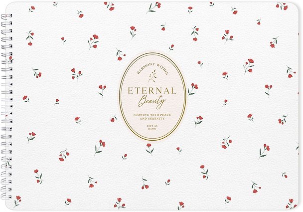 Альбом для рисования «Posy. Белый», А4, 40 листов, спираль 3151048 — 1
