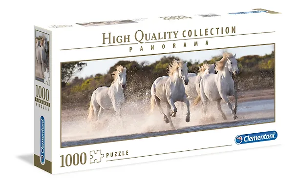 Пазл Clementoni 1000 эл. Панорама.39441 Бегущие лошади 354908 — 1