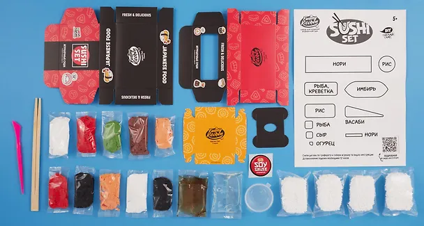 Набор модели «Slime Лаборатория» Funny Kitchen Sushi set 3037038 — 4