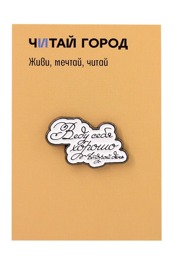 Значок металлический Веду себя хорошо (ЗнЦтВсх1) 3147940 — 1