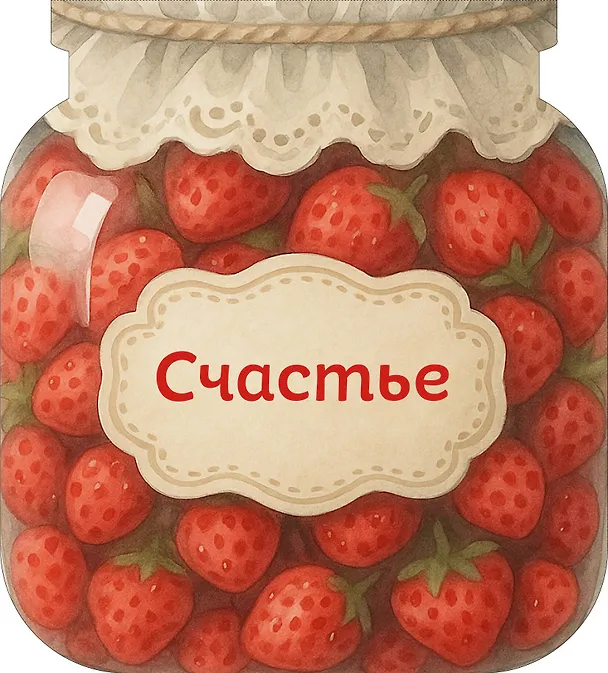 Записная книжка «Банка счастья. Варенье. Счастье в банке на каждый день» 145х155 мм, 64 листа, Эксмо 3132636 — 2