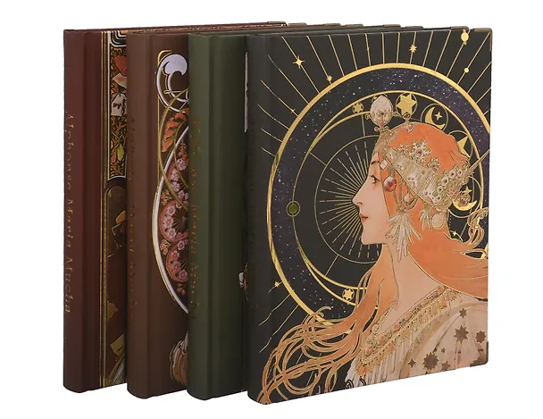 Книга для записей «Альфонс Муха», 265х190 мм, 82 листа, твердая обложка, в ассортименте 3134484 — 1