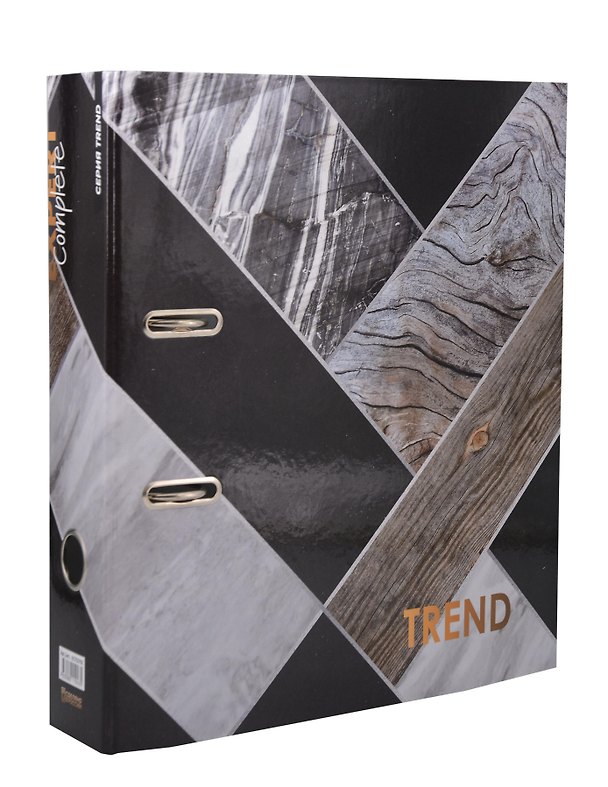 Папка архивная «Wood&Stone.Trend», 75 мм, А4, гранит, ламинированный картон, Expert Complete 3138759 — 1