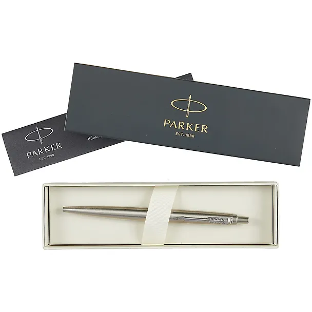 Ручка подарочная шариковая синяя 1 мм, Jotter XL Monochrome 2020 Grey, Parker 256548 — 2