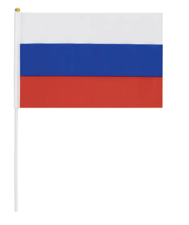 Флаг России ручной, полотно 30*45 см, подвес 2978803 — 3