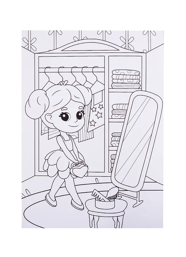 Книга Страна девчонок. Раскраска () — 3