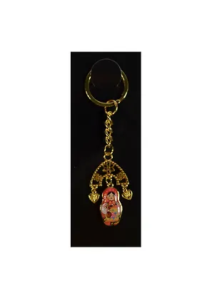 Брелок Матрешка с сердечками (металл) (01-34-26S) 2365489