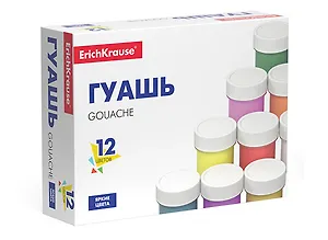 Краски гуашевые 12цв 17мл "Basic" ErichKrause