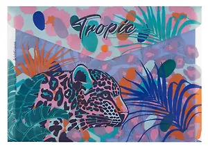 Папка-конверт A4 на кнопке "Tropical", Erich Krause