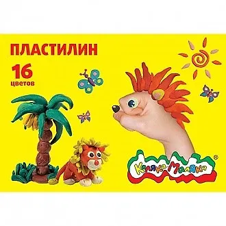 Пластилин мягкий "Каляка-Маляка", 16 цветов 225288 — 2