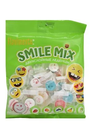 Карамель леденцовая FLAVIMENTO Smile mix, ассорти, 100г 3088810