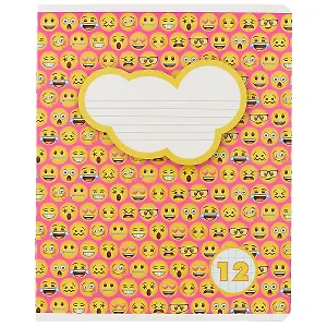 Тетрадь в клетку Academy Style, Emoji, 12 листов, в ассортименте