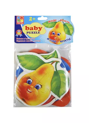 Игровой набор, ТМ Vladi, Мягкие пазлы Baby puzzle Фрукты, Мультиколор — 2419548 — 1