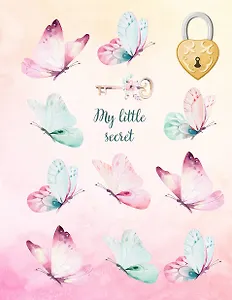 Блокнот с замочком. Танец бабочек (в подарочном коробе, 160 стр., цветной)