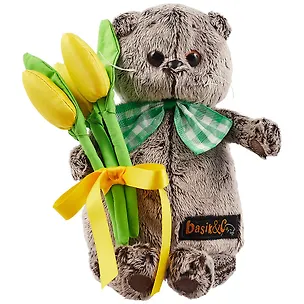 Игрушка мягкая Budi Basa, Басик с желтыми тюльпанами Ks19-138 2782255