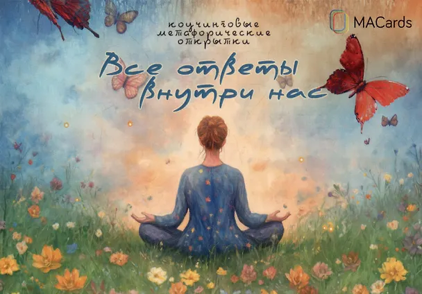 Книга "Все ответы внутри нас". Коучинговые метафорические открытки (Мария Хрипункова) — 1