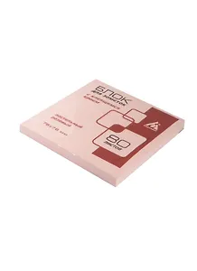 Блок бумаги 76*76 самоклеящийся розовый 80л, Бюрократ