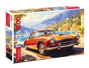 Пазл hatber "Ретроавтомобиль", 1500 элементов А2ф, 67х48см